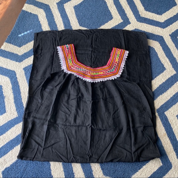 🖤 BOHO BLACK MULTI EMBROIDERED MAXI DRESS! - Picture 6 of 9